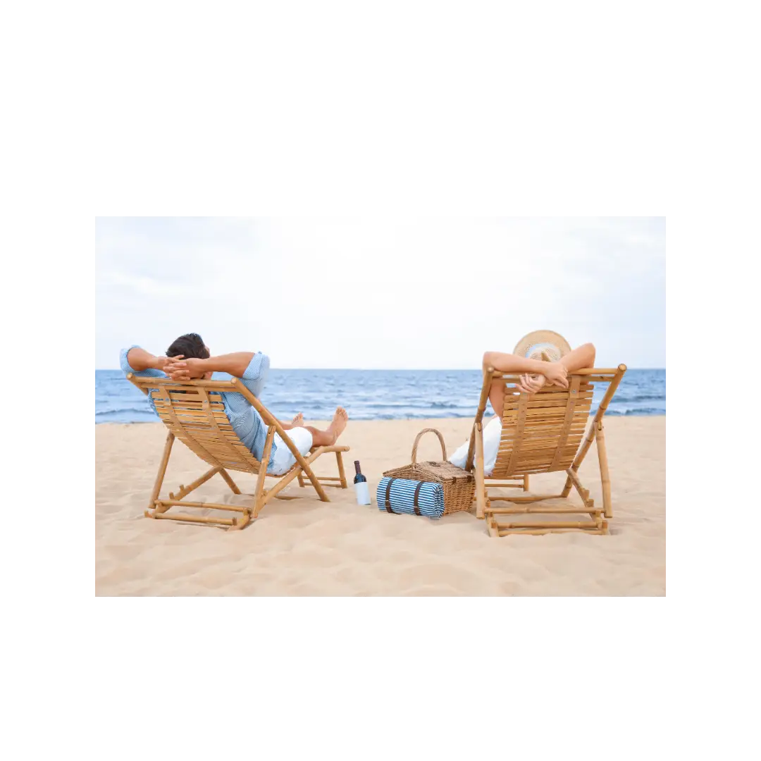 relaxing at the beach
