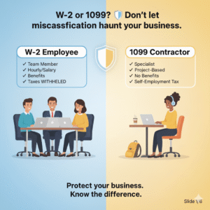 1099 Contractor or W2 Employee: What is the distinction?